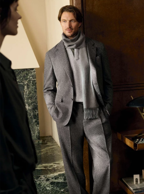 Jacket Knitwear Jersey Pants Scarf