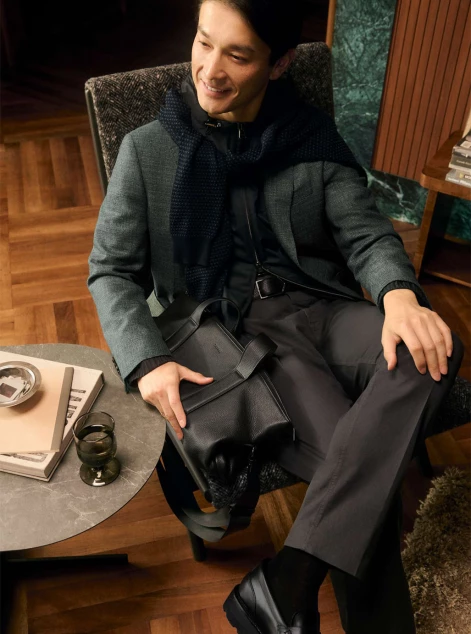 Jacket Outerwear Jersey Knit Pants Bag Shoes