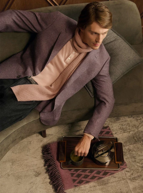 Jacket Knitwear Pants Belt Scarf