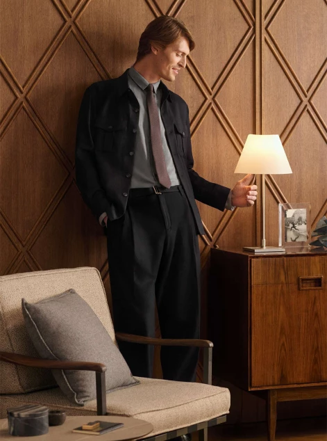 Overshirt Shirt Pants Tie